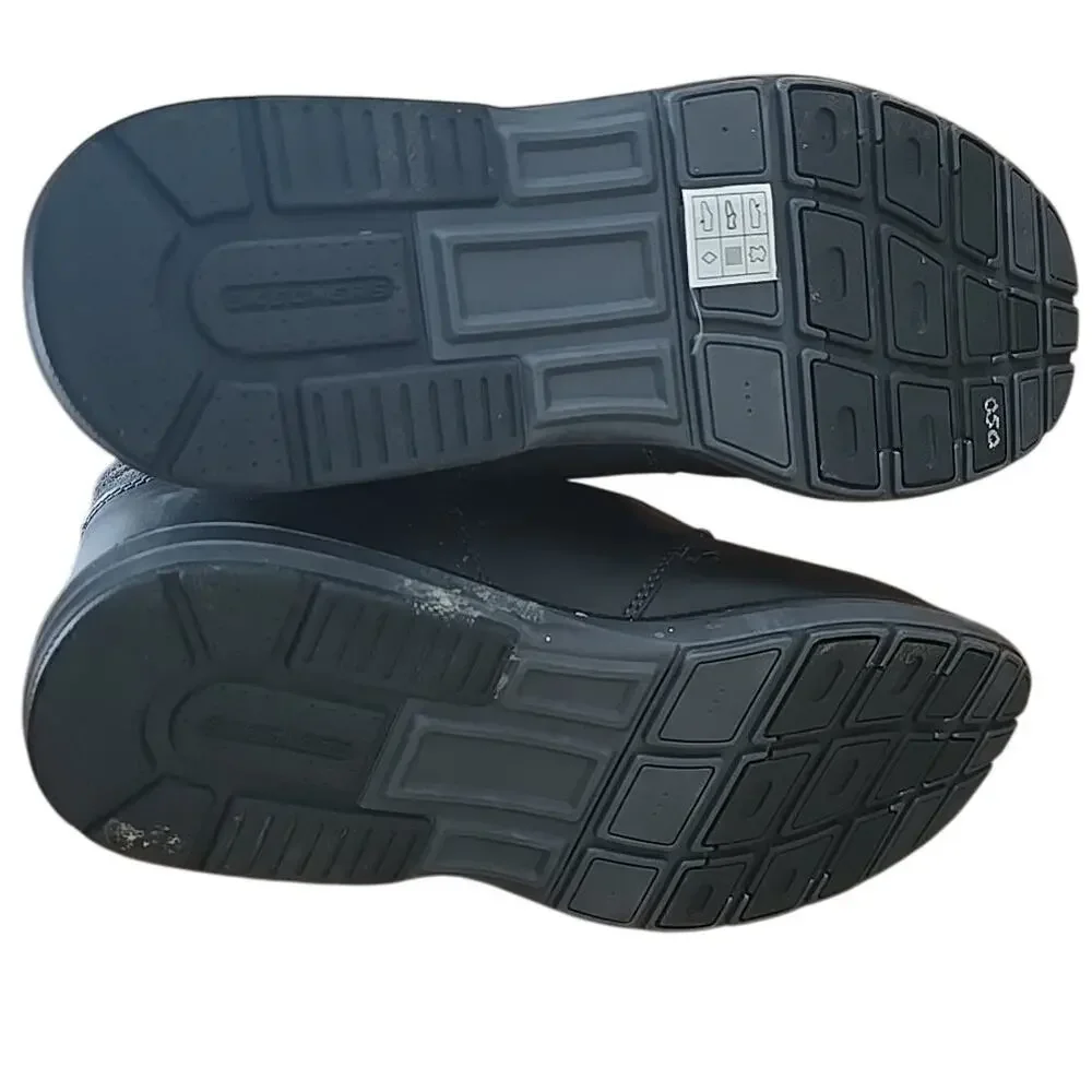 Skechers Volte Herick 64311 Black Leather Lace Up‎ Chukka Boots Men's Size 11.5